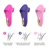 Juguetes populares Vibrador Dedo Succión Masajeador Juguetes sexuales femeninos