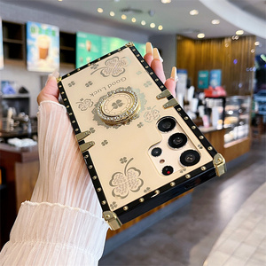 Per Samsung S24 S23 S22 Ultra A14 A54 A15 A32 A53 A13 custodia per telefono con diamante portafortuna - Product Image 3