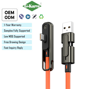 <span class=keywords><strong>C</strong></span>âble de charge <span class=keywords><strong>FireWire</strong></span> 1394 portable et pliable, conception rétractable, connecteurs nickelés, matériau PVC pour appareils mobiles - Product Image 1