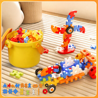 Puzzle Jigsaw dengan Mainan Balok Bangunan Lembut Berukuran Besar Mainan Pelatihan Berpikir Anak Laki-laki Mainan Edukatif Hadiah Ulang Tahun Anak-anak