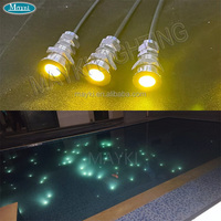 Glasfaser beleuchtung für Schwimmbäder Starry Sky Effect Schwarze PVC-Jacke Multi-String-Glasfaser kabel