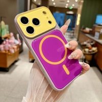 Casing Magnetik Fashion untuk iPhone 17 17 Pro 17 Promax, Casing Pengisian Daya Nirkabel Warna-warni untuk iPhone 14 15 Pro 16 Pro 16Promax