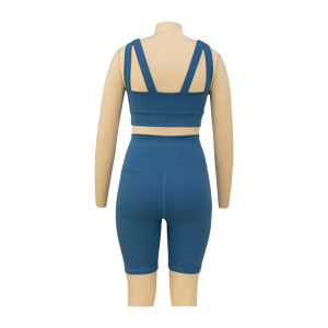 Ropa deportiva transpirable de alta elasticidad para mujer, conjuntos de Yoga para entrenamiento para mujer, ropa de verano - Product Image 3