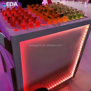 LEDA Nouvelle Arrivée Chariot à Bonbons en Métal Blanc Moderne pour Décoration de Fêtes et Événements, Chariot Bar Mobile RGB pour Mariage - Product Image 2