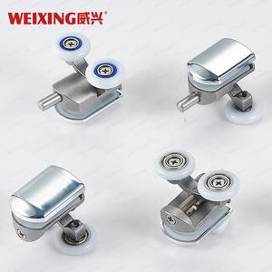 Roda Pancuran perangkat keras kamar mandi, rol pintu Pancuran geser baja tahan karat performa tinggi - Product Image 2