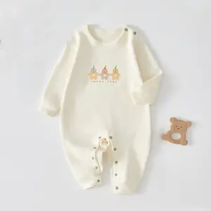 아기 옷 아기 onesie 봄과 가을 2024 신생아 아기 옷 순면 풀오버 onesie