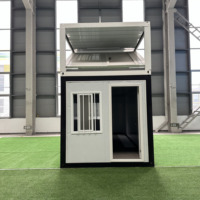 Maison conteneur industrielle démontable prête à être expédiée, cabane préfabriquée en acier pour salon, bureau ou hôtels
