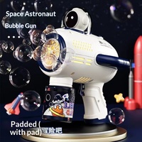 Astronauten-Handseifenblasenmaschine aus ABS-Kunststoff, elektrisch, vollautomatisch, Unisex-Babyspielzeug, 0-24 Monate