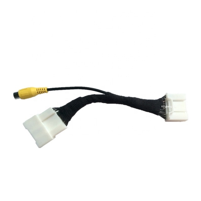 30Pins Original RCA Adapter Cable Wire Harness for Toyota Avalon 15th XX50 Car Screen Head Unit Monitor