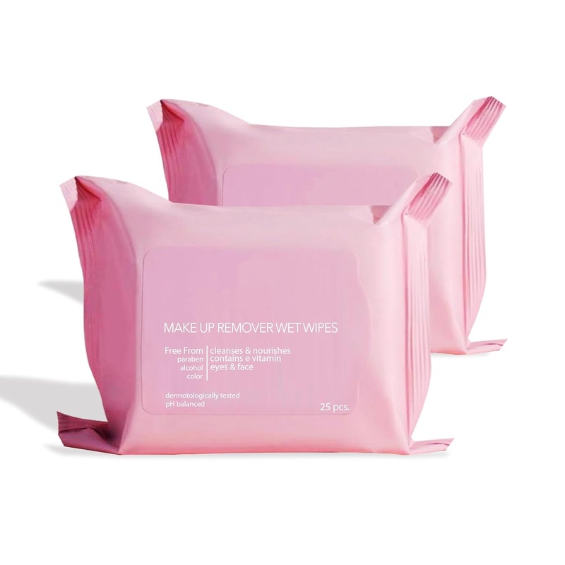 Pre moistened Organic Facial Wipes Remove