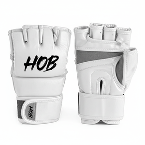 White Color Factory Wholesale Cheap Breathable MMA Gloves for Men MMA Gloves Custom Logo Printing With Comfortable MMA Gloves - Product Image 1
