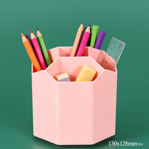 Organizador de Escritorio SUNSHING para Brochas de Maquillaje y Delineadores de Ojos, con 5 Ranuras, para Estudiantes y Suministros de Oficina - Product Image 1