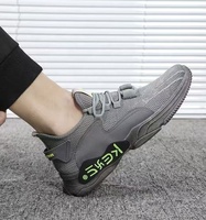 BAEWOON B72 Nouvelles Chaussures Décontractées Tendance pour Hommes, Baskets de Sport Respirantes en Tissu Tricoté Coréen, Chaussures de Course à la Mode pour Homme