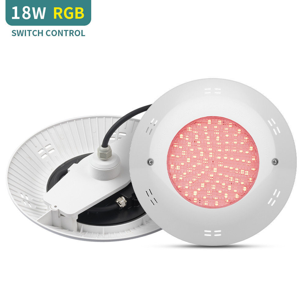 AC12V 18W RGB Switch Control LED Fiberglass Pool Light