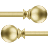 Tringle à rideau en métal de style européen Poignée en aluminium Embouts de rideau à usage domestique pour les occasions de mariage Numéro de modèle-Accessoire de qualité supérieure