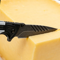 Couteau de poche multifonction, couteau pliant avec brise-vitre, coupe-ceinture de sécurité et couteau de survie pour les situations d'urgence, le camping et le travail