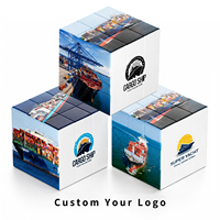 Cube magique 3x3 personnalisé OEM ODM avec logo, impression UV, plastique ABS, puzzle promotionnel, cadeau en gros