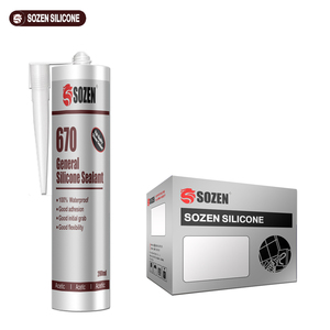 <span class=keywords><strong>Sozen</strong></span> 670 Silicone Verre Mastic Étanche Joint Adhésif Usage Général silicone fabrication usine pour DIY Construction - Product Image 6