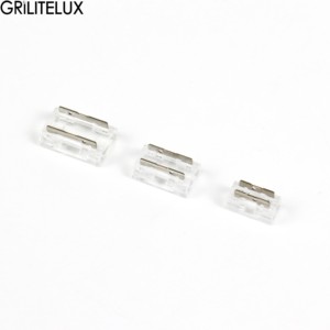 Conector LED sin Soldadura 9 en 1, Conectores Transparentes en Forma de L, T y X para Tiras de LED COB de 2 Pines, 5 mm, 8 mm y 10 mm, sin Espacios - Product Image 1