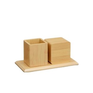 MDF Wooden Digital Temperature Pen Holder <b>Alarm</b> <b>Clock</b> for Gift & Promotion with Cheapest Price Led Desk <b>Clock</b> with Pen Stand - Product Image 4