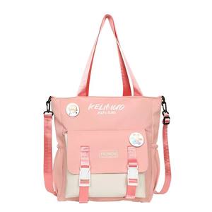 Bolso Tote de Lona para Estudiantes, Marca OEM THK0067, Gran Capacidad, Color Combinable, Diseño de Letras, Guangdong, China - Product Image 4