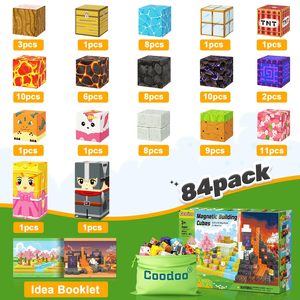 บล็อกตัวต่อแม่เหล็กสำหรับเด็ก, บล็อคตัวต่อตัวต่อสำหรับสร้างดอกซากุระของเล่นฝึกประสาทสัมผัสของเล่นเพื่อการศึกษา DIY เกมสำหรับเด็ก - Product Image 3