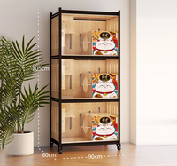 Vente directe usine – Grande villa pour chat en bois massif multicouche, niche, armoire de logement pour animaux, maison pour animaux respirante et imperméable