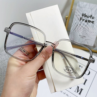 Lunettes anti-lumière bleue rectangulaires, monture pleine couleur unie, fabriquées en Chine, légères, unisexes, pour adultes