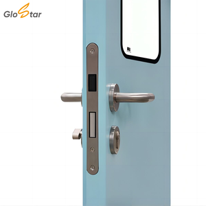 <span class=keywords><strong>Porta</strong></span> Interna Moderna <span class=keywords><strong>a</strong></span> Singolo Battente in Acciaio Inossidabile, Ignifuga e Antibatterica, su Misura per Installazione Ospedaliera - Product Image 4