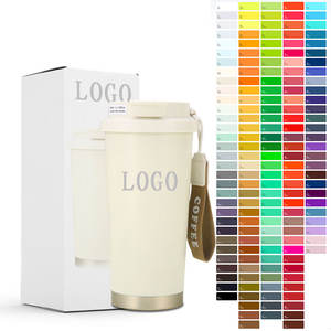 Mug isotherme de luxe en acier inoxydable Atlas avec logo personnalisé, isolation thermique de 6 à 12 heures, style américain, tasse de voyage pour l'extérieur - Product Image 4