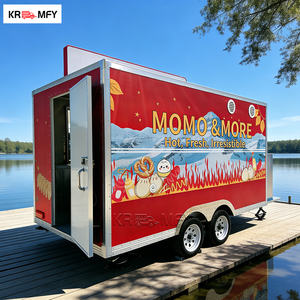 Remorque de restauration mobile avec barre de remorquage, cuisine entièrement équipée, pour burgers, chariot de vente de hot-dogs, bonbons et chips, certifiée CE - Product Image 6