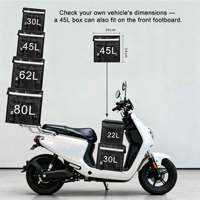 Sac isotherme en aluminium laminé pour pique-nique et livraison de gâteaux, 80L, non tissé, pour moto, grande capacité
