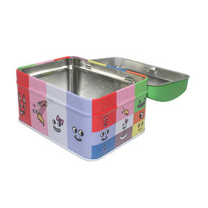 Boîte de rangement rectangulaire en fer blanc mat, hermétique, à thème monstre, avec couvercle à vis, pour petits accessoires, articles pour enfants, mini-cadeaux - Product Image 5