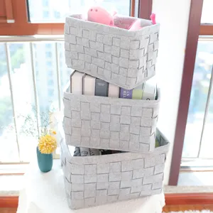 baby storage dirty laundry basket with handle felt laundry basket bag organizers storage basket
