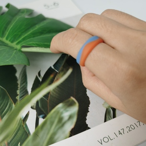 Biểu Tượng Tùy Chỉnh Thoáng Khí Đôi Duy Nhất Màu Sắc Độc Đáo Nhẫn Cưới Silicone Vòng Thể Thao Trẻ Em Nhẫn Cho Engagement Và Đảng Quà Tặng - Product Image 6