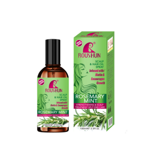 Organik biberiye nane derisi ve tüm saç tipleri için saç güçlendirilmesi uçucu yağ özelleştirilebilir özel etiket - Product Image 1