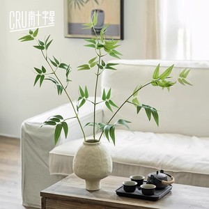 Planta de bambú artificial, flor de seda, decoración de estilo chino para sala de estar, sala de té, decoración zen para el hogar - Product Image 1