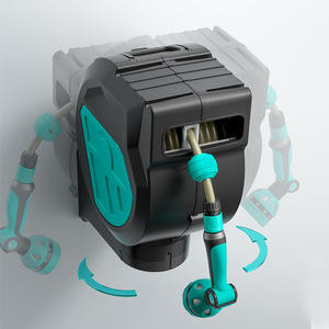 Enrouleur de <span class=keywords><strong>tuyau</strong></span> d'arrosage mural automatique à faible <span class=keywords><strong>bruit</strong></span> avec <span class=keywords><strong>tuyau</strong></span> anti-torsion en plastique, norme CNS, pour toilettage des animaux - Product Image 3