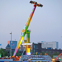 Manège de parc d'attractions Carnival : Manège à sensations fortes rotatif à 360 degrés