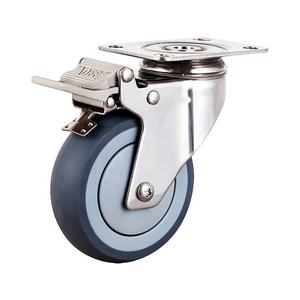 WBD produziert medium duty edelstahl medizinische rollen rad swivel mit bolzen loch - Product Image 3