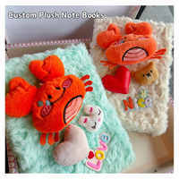 Peluche d'école mignonne et papeterie Journal personnalisé journal en peluche fabricant de peluche peluche conception personnalisée carnets de notes en peluche