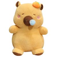 Pull-String Mignon Chiot Cochon et Capybara Poupée Nez Mobile Soulagement Du Stress Animal En Peluche Jouet