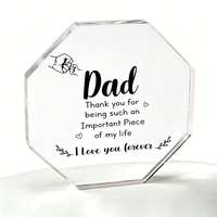 Trophée en acrylique dégradé personnalisé gravé au laser, plaque de reconnaissance des employés imprimée UV, récompense pour l'accomplissement d'équipe - Vente en gros
