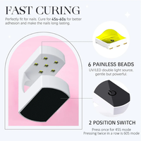 Lampe UV pour ongles Shell, mini sécheuse à ongles, appareil de photothérapie pour un seul doigt, lampe de séchage portable pour manucure
