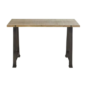Mesa Consola de Madera Sólida para Entrada, Mueble de Sala de Estar, Tallada a Mano, Elegante y de Diseño Clásico - Product Image 1