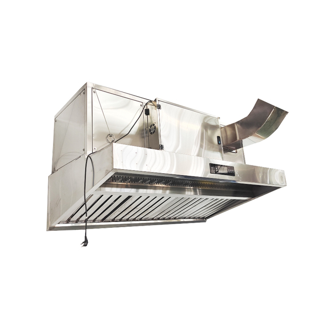 2.5 Meter Kitchen Hood Extractor With Electrostatic Filter Removal of Cooking Smoke Oil Grease Smell Kitchen Hood