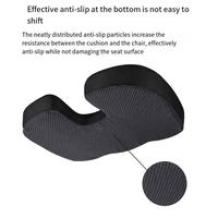 Coussin de siège de bureau en forme de U avec mousse à mémoire de forme et oreiller lombaire gonflable pour un confort sédentaire
