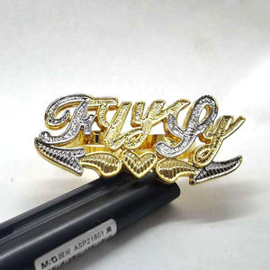 Anello personalizzato personalizzato con doppio dito anello personalizzato 3d personalizzato oro Hip Hop Rapper da uomo in lega di zinco Hiphop Dy Letter Ring - Product Image 1
