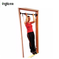 Barre de traction multifonction réglable en largeur pour portillon, avec finition électrolytique, pour sit-up, pull-up, chin-up et push-up