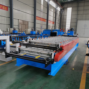 Macchina per Formatura a Rullo a Doppio Strato TR4 TR5 Completamente Automatica, Controllata da PLC, per Produzione di Lamiere Metalliche Trapezoidali PPGI - Product Image 5